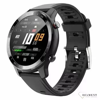 Smartwatch Garett na czarnym pasku Sport City RT czarny (2).webp